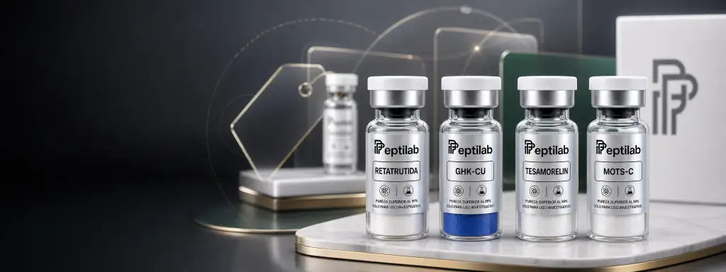 Bundles Peptilab con viales independientes, empaque discreto y descuento visible