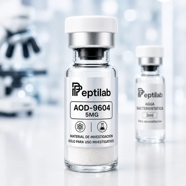 AOD-9604 5mg, vial de péptido de investigación