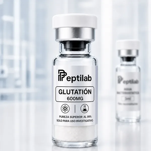 Glutatión 600mg, vial de péptido de investigación