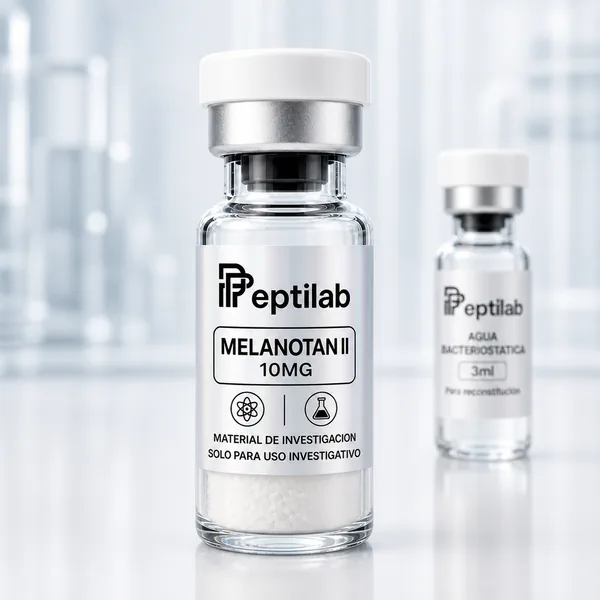 Melanotan II 10mg, vial de péptido de investigación