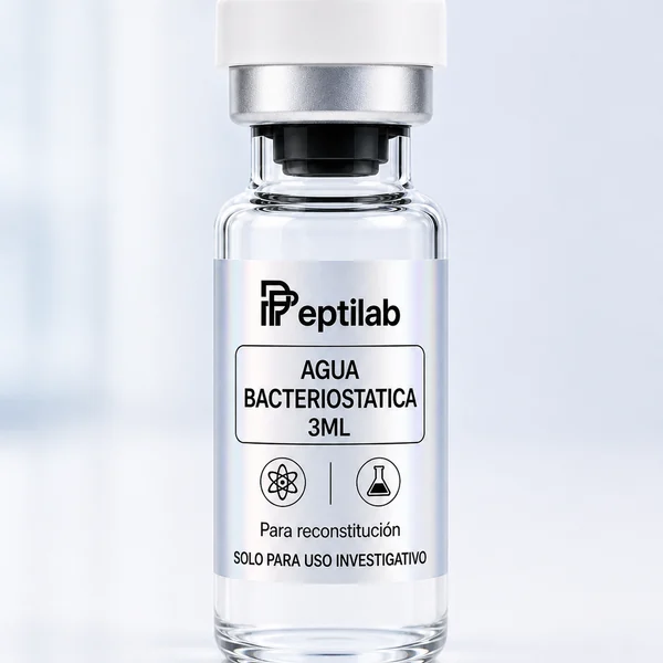 Agua Bacteriostática, vial de péptido de investigación