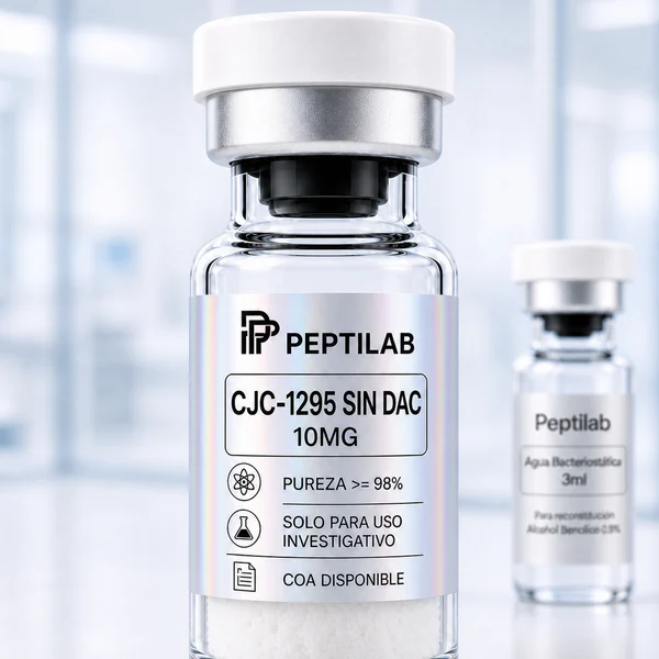 CJC-1295 sin DAC, vial de péptido de investigación