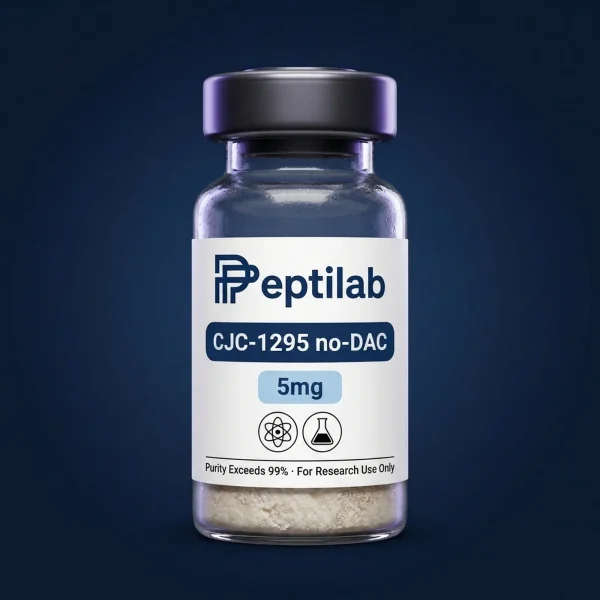 CJC-1295 sin DAC, vial de péptido de investigación