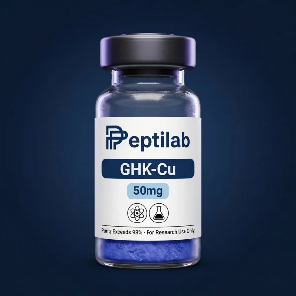 GHK-Cu, vial de péptido de investigación