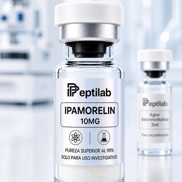 Ipamorelin 10mg, vial de péptido de investigación